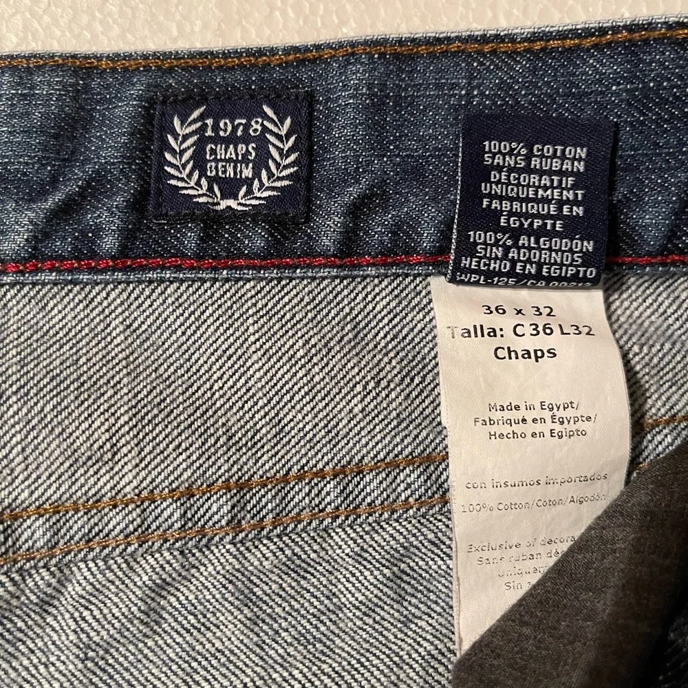 Men's Chaps Denim Straight Fit Jeans 36x32 - Picture 7 of 7